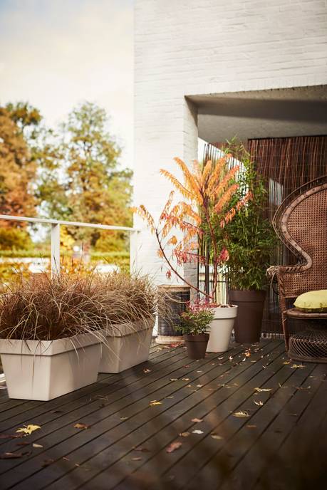 loft urban terrasse roues 70cm blanc